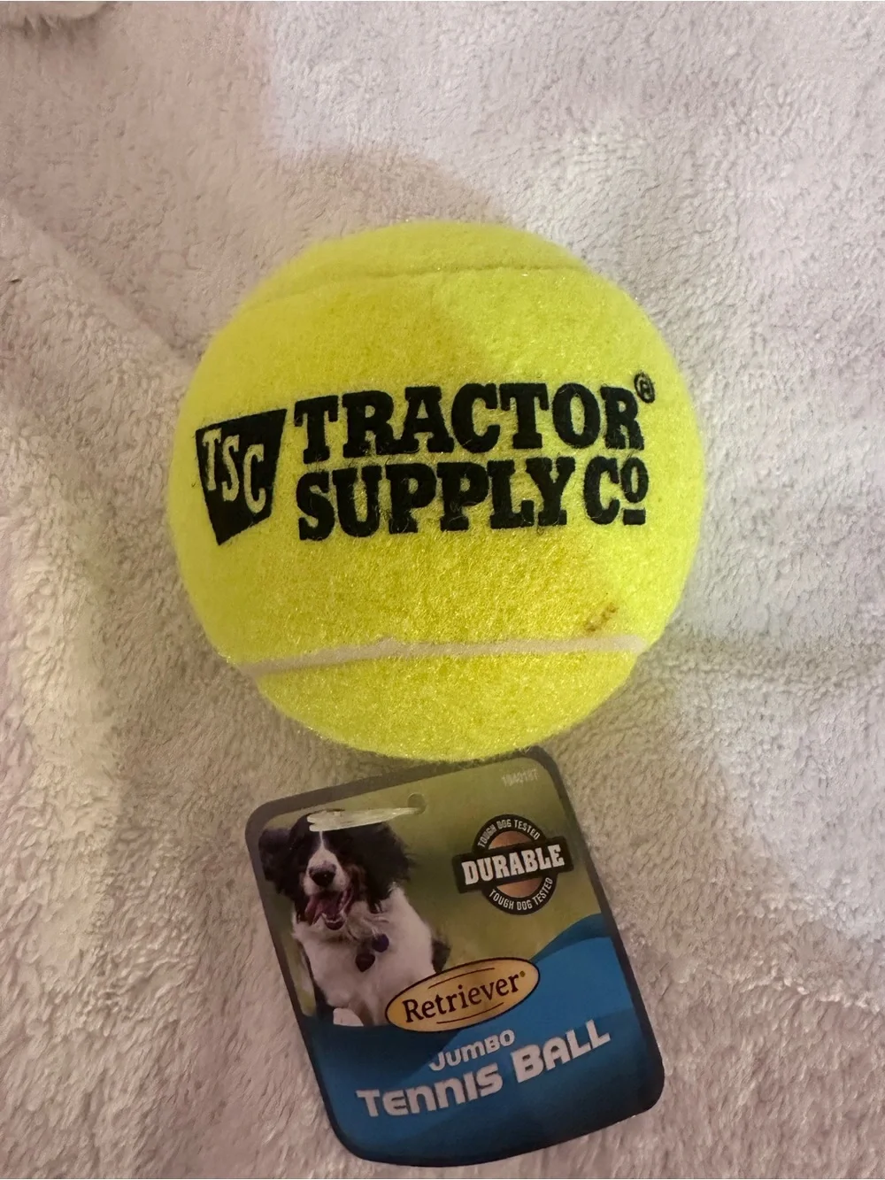 Tractor Supply Co. Retriever Jumbo Tennis Ball - Neon Yellow